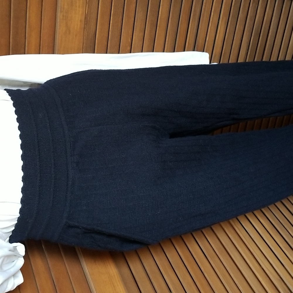 Molli Black Ribbed Track Pants